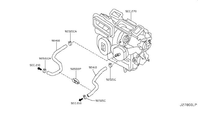 2015 Nissan Rogue Heater Piping Diagram