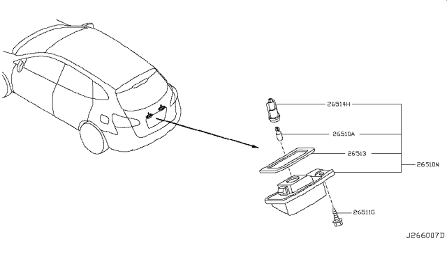 2008 Nissan Rogue Licence Plate Lamp Diagram 2