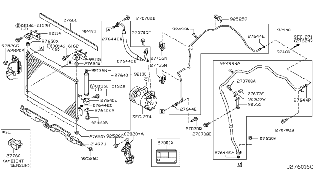 2009 Nissan Rogue Tank Assy-Liquid Diagram for 92131-4M420