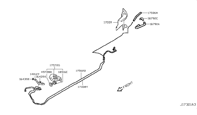2009 Nissan Rogue Fuel Piping Diagram 3