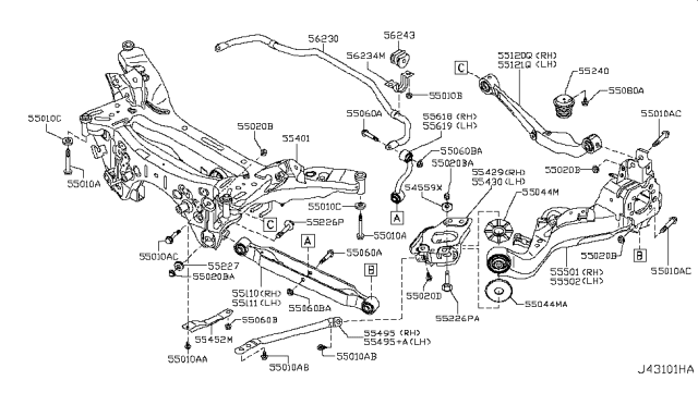 2009 Nissan Rogue Rear Suspension Diagram 7