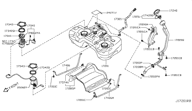 2014 Nissan Rogue Fuel Tank Diagram 4