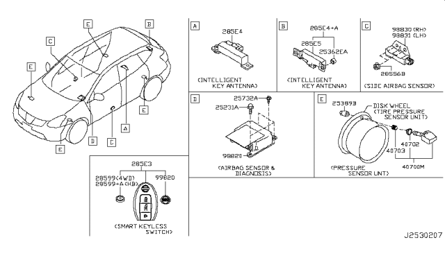 2010 Nissan Rogue Electrical Unit Diagram 4