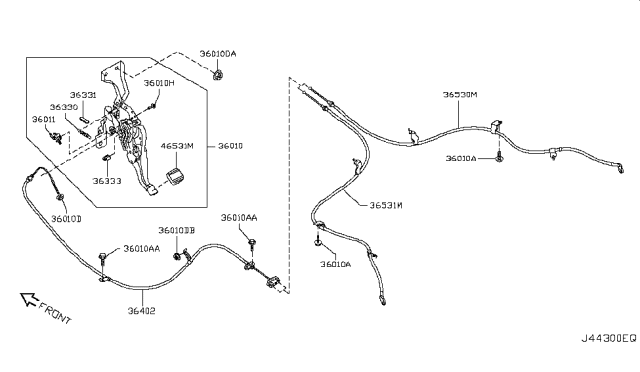 2013 Nissan Rogue Parking Brake Control Diagram