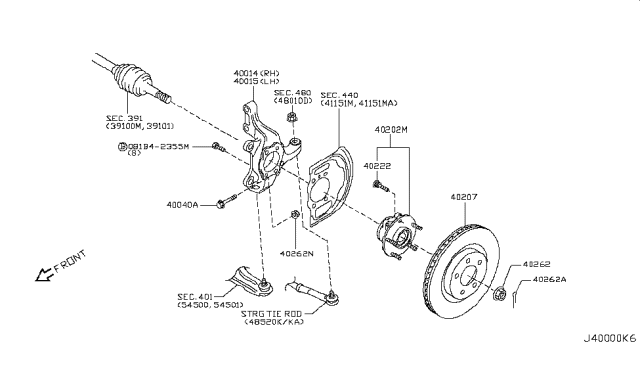 2010 Nissan Rogue Front Axle Diagram 1