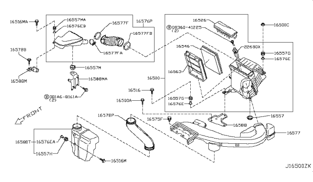 2010 Nissan Rogue Air Cleaner Diagram