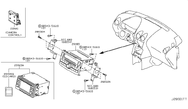 2014 Nissan Rogue Audio & Visual Diagram 2