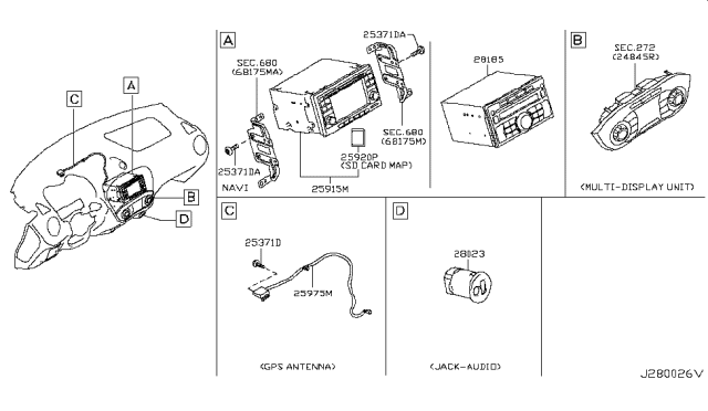 2016 Nissan Juke Audio & Visual Diagram 2