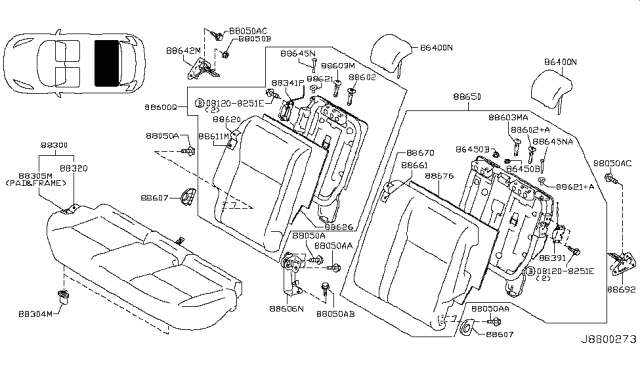 2016 Nissan Juke Rear Seat Diagram 2