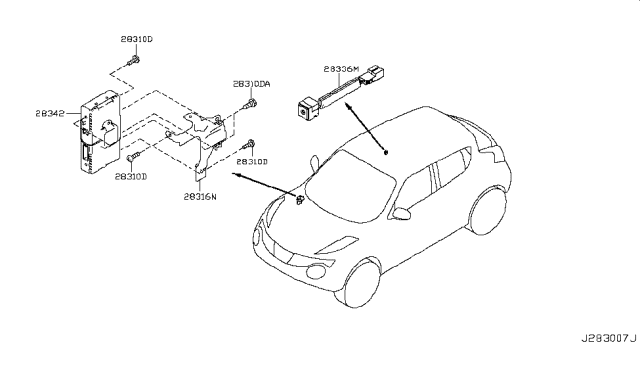 2015 Nissan Juke Telephone Diagram 1