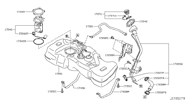 2011 Nissan Juke Fuel Tank Diagram 1