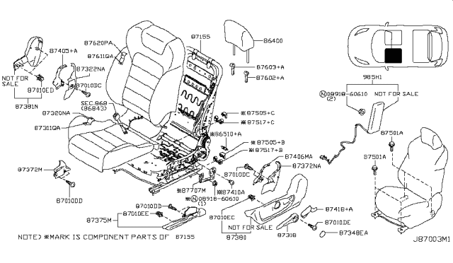 2014 Nissan Juke Front Seat Diagram 6