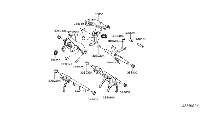 2017 Nissan Juke Pin INTERLOCK Diagram for 32815-00Q0B