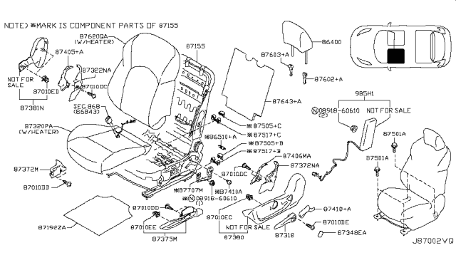 2017 Nissan Juke Front Seat Diagram 3