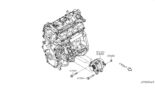 2011 Nissan Juke Alternator Fitting Diagram