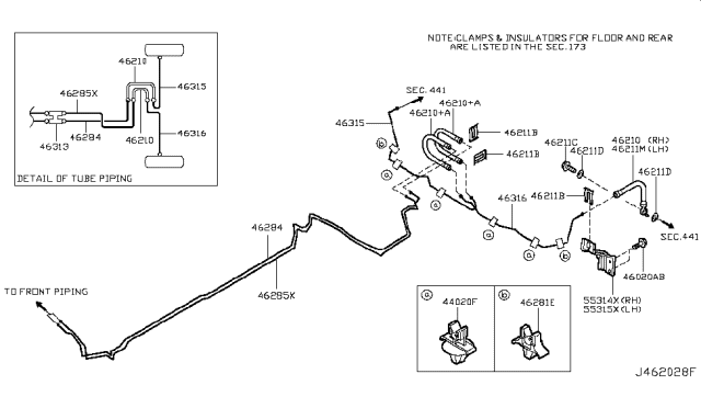 2017 Nissan Juke Brake Piping & Control Diagram 8