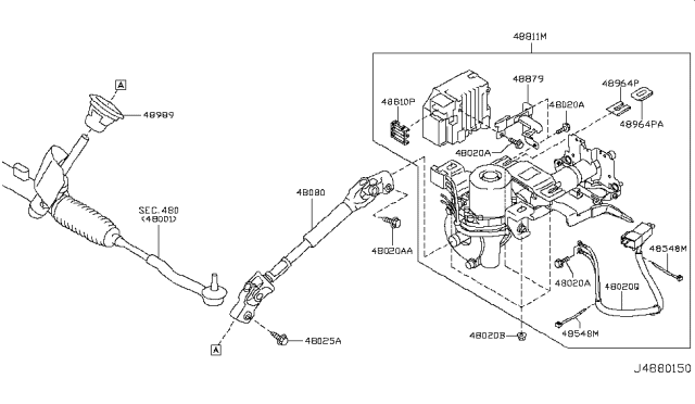 2014 Nissan Juke Steering Column Diagram 4