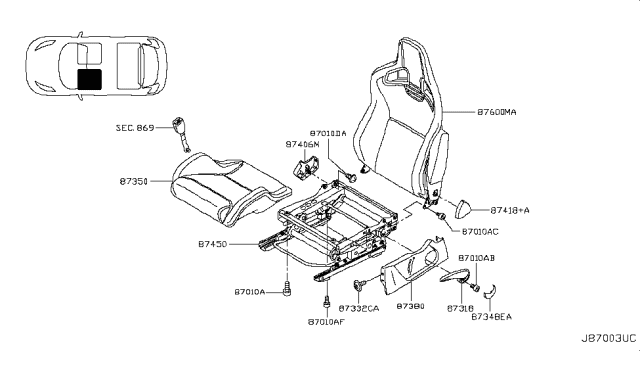 2014 Nissan Juke Front Seat Diagram 3