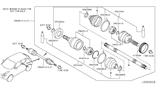 2014 Nissan Juke Rear Drive Shaft Diagram 2