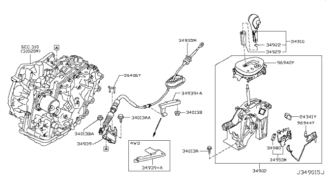 2015 Nissan Juke Auto Transmission Control Device Diagram 2