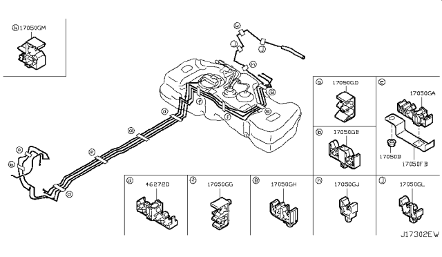 2017 Nissan Juke Fuel Piping Diagram 1