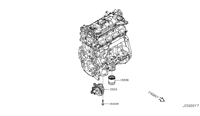 2011 Nissan Juke Pump-Oil Diagram for 15010-1KC0A