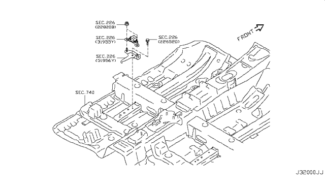 2011 Nissan Juke Manual Transmission, Transaxle & Fitting Diagram 2