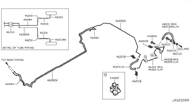 2015 Nissan Juke Brake Piping & Control Diagram 2