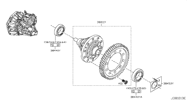 2014 Nissan Juke Front Final Drive Diagram 2