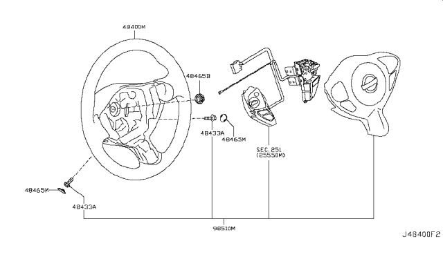 2012 Nissan Juke Steering Wheel Diagram