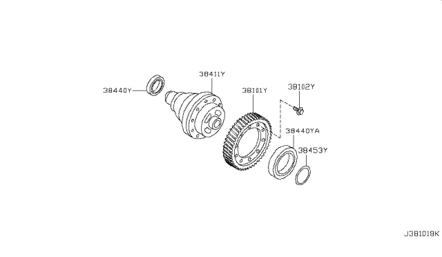 2013 Nissan Juke Front Final Drive Diagram 2