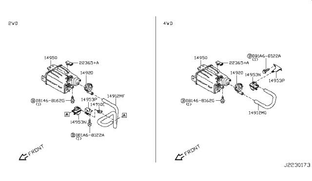 2017 Nissan Juke Engine Control Vacuum Piping Diagram 2