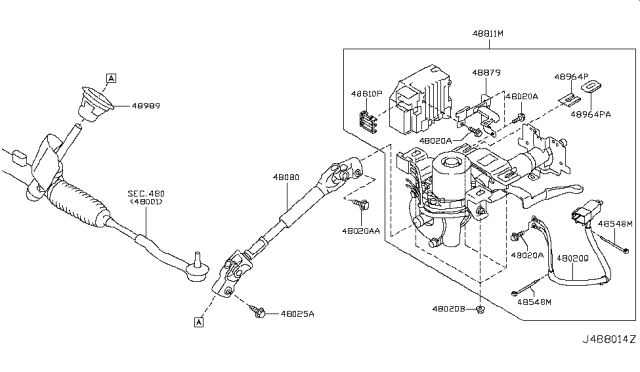 2016 Nissan Juke Steering Column Diagram 5