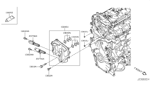 2014 Nissan Juke Camshaft & Valve Mechanism Diagram 5