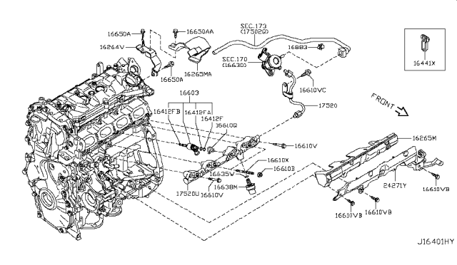 2015 Nissan Juke Fuel Strainer & Fuel Hose Diagram 2