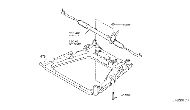 2016 Nissan Juke Steering Gear Mounting Diagram 2