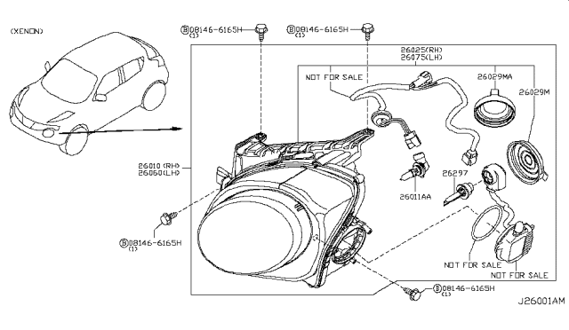 2016 Nissan Juke Headlamp Diagram 3