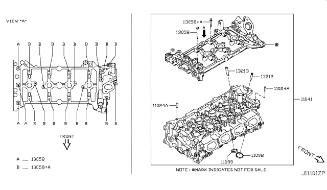 2011 Nissan Juke Cylinder Head & Rocker Cover Diagram 2