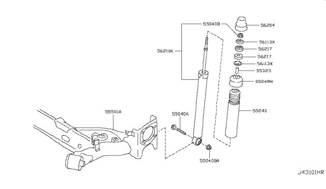 2013 Nissan Juke Rear Suspension Diagram 1