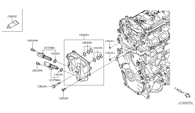 2014 Nissan Juke Camshaft & Valve Mechanism Diagram 7