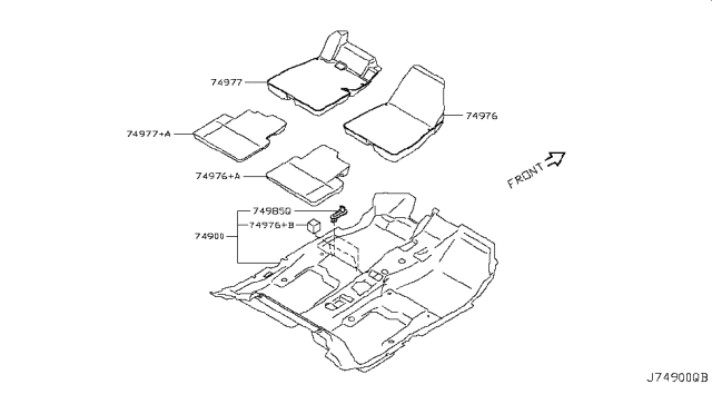 2016 Nissan Juke Floor Trimming Diagram