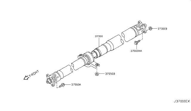 2014 Nissan Juke Propeller Shaft Diagram