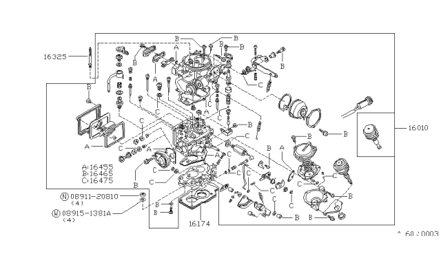 1986 Nissan 720 Pickup Carburetor Diagram 2