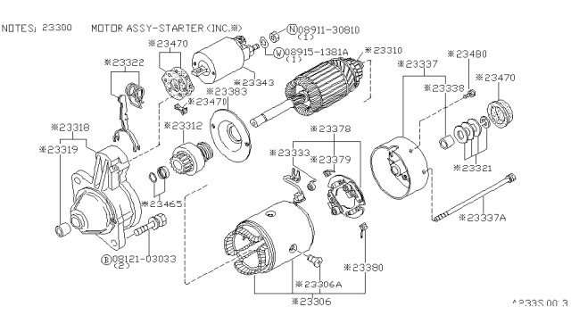 1981 Nissan 720 Pickup Starter Motor Diagram 11