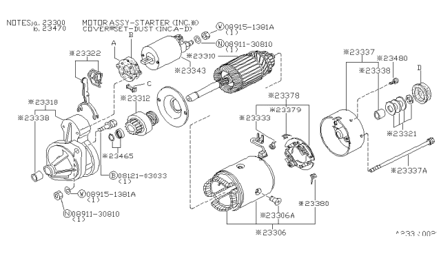 1982 Nissan 720 Pickup Starter Motor Diagram 10