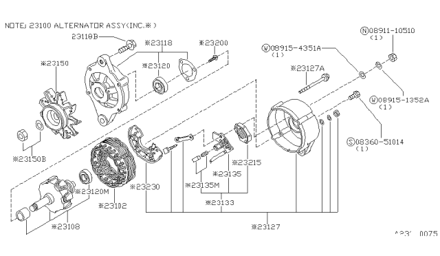 1981 Nissan 720 Pickup Alternator Diagram 11