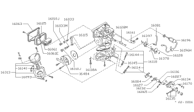 1981 Nissan 720 Pickup Spring-Rod Diagram for 16170-21610