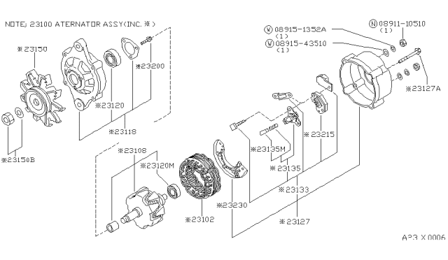 1981 Nissan 720 Pickup Alternator Diagram 5