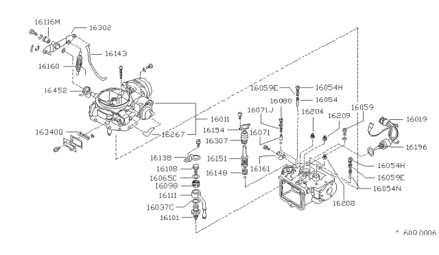 1981 Nissan 720 Pickup Carburetor Diagram 12