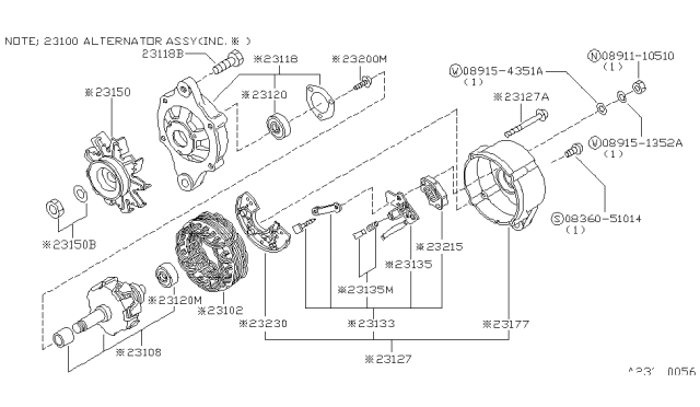 1983 Nissan 720 Pickup Alternator Diagram 12